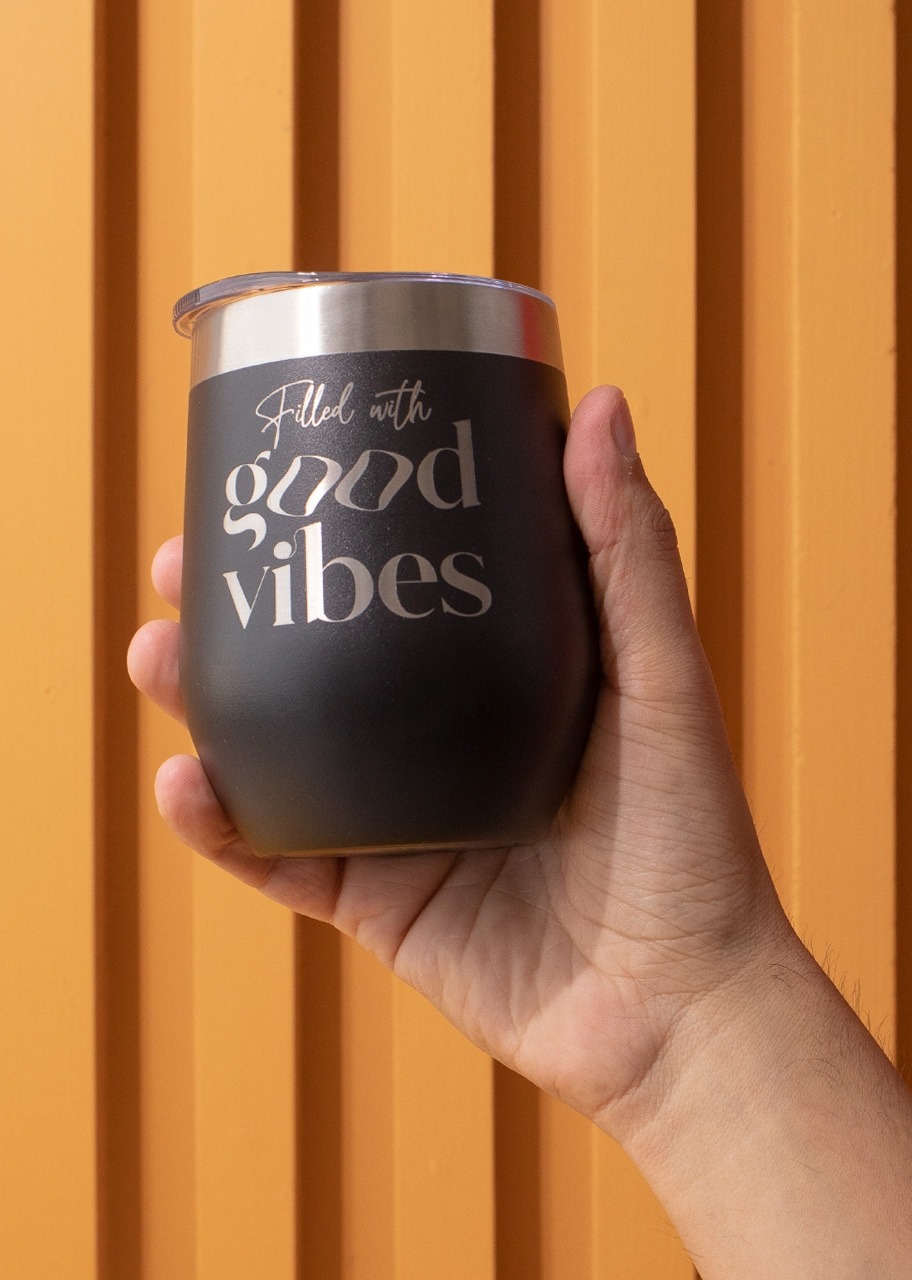Imagen para Vaso 12 Oz "Filled with Good Vibes" - 3
