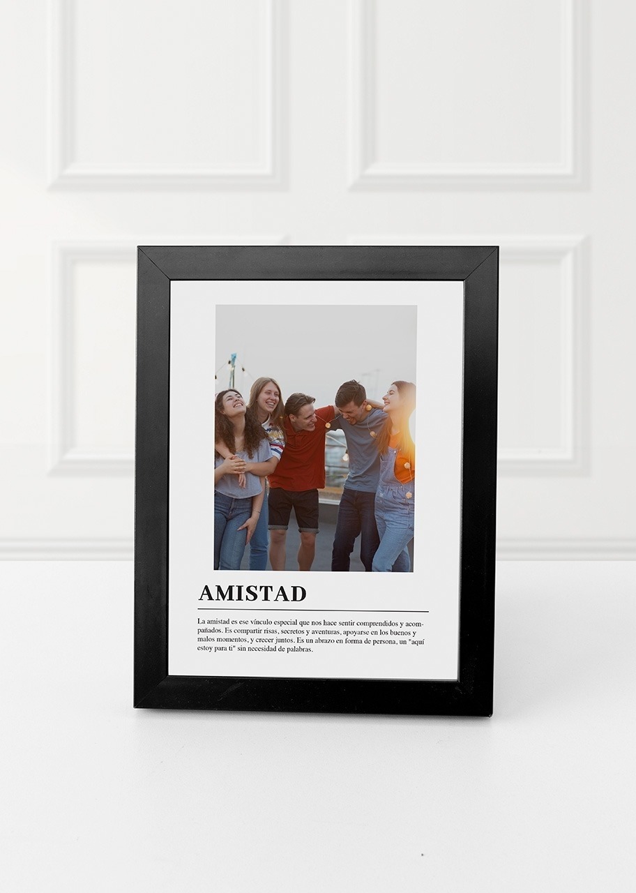Imagen para Marco Amistad Chico en Negro - 3