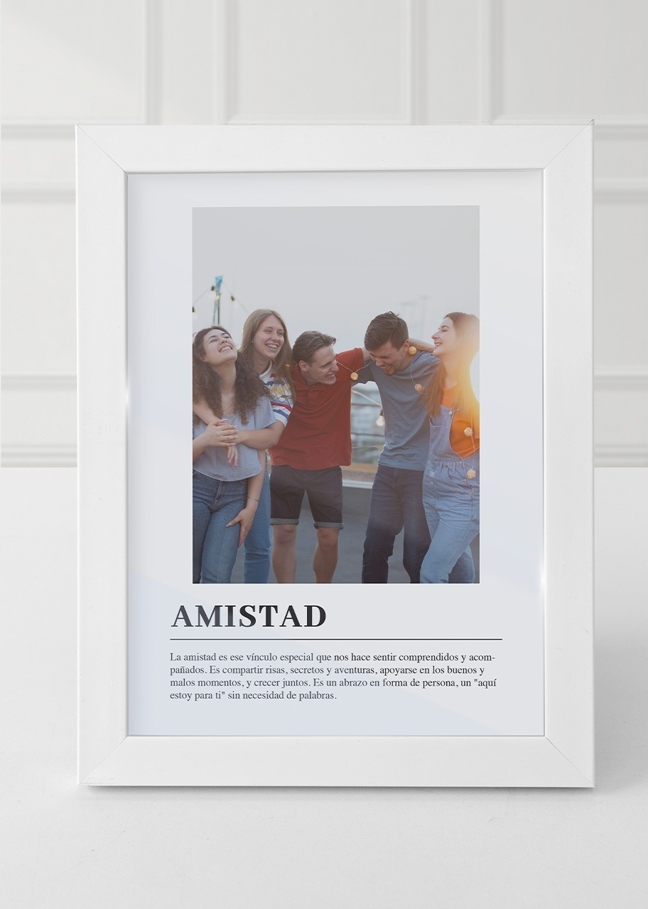 Imagen para Marco Amistad Chico en Blanco - 2