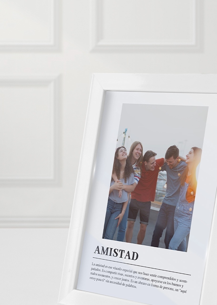 Imagen para Marco Amistad Chico en Blanco - 3