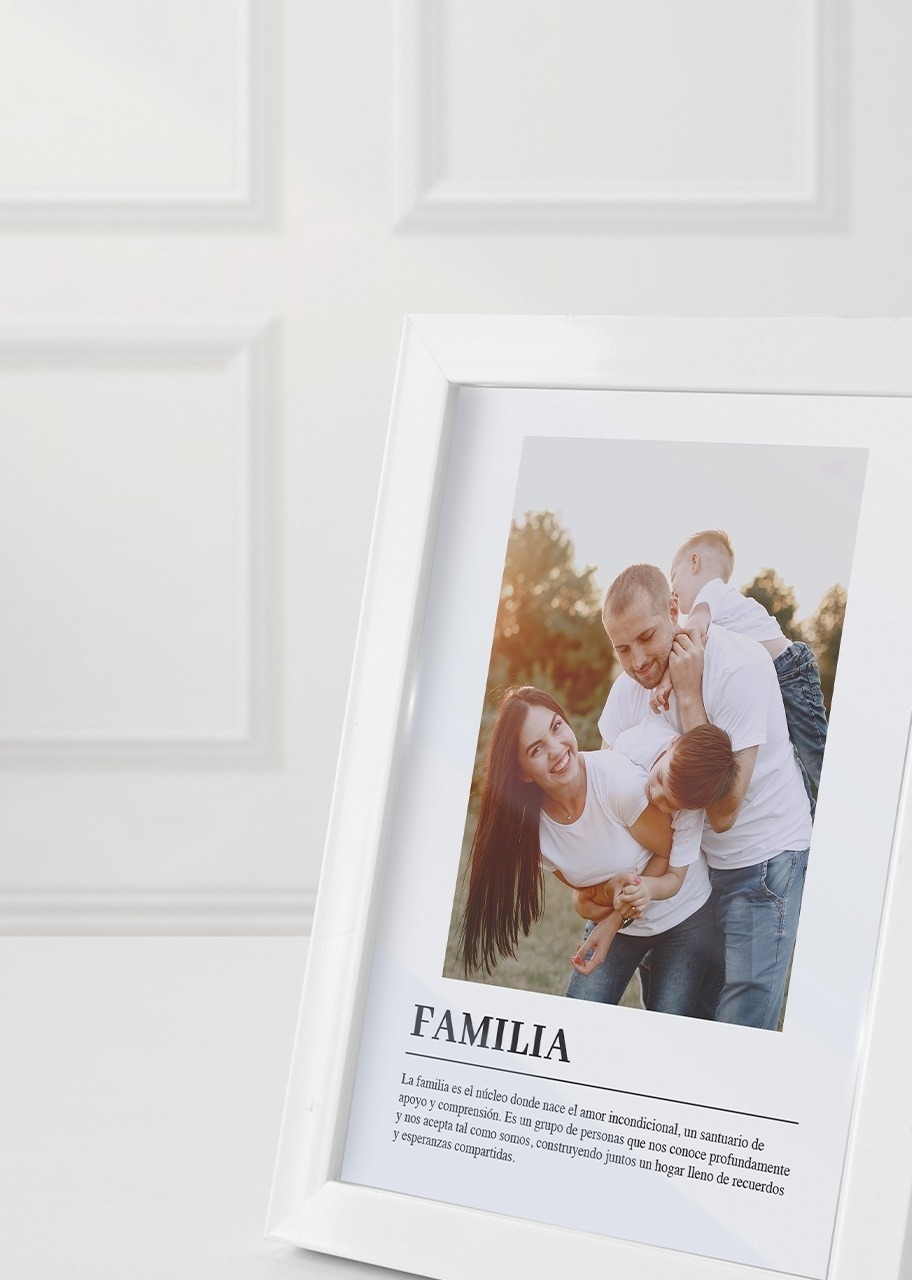 Imagen para Marco Familia Chico en Blanco - 3