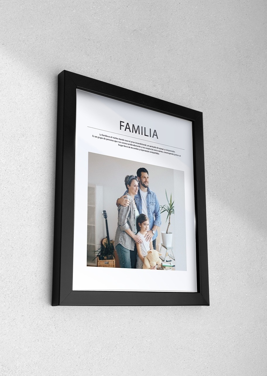 Imagen para Marco Familia Grande en Negro - 3