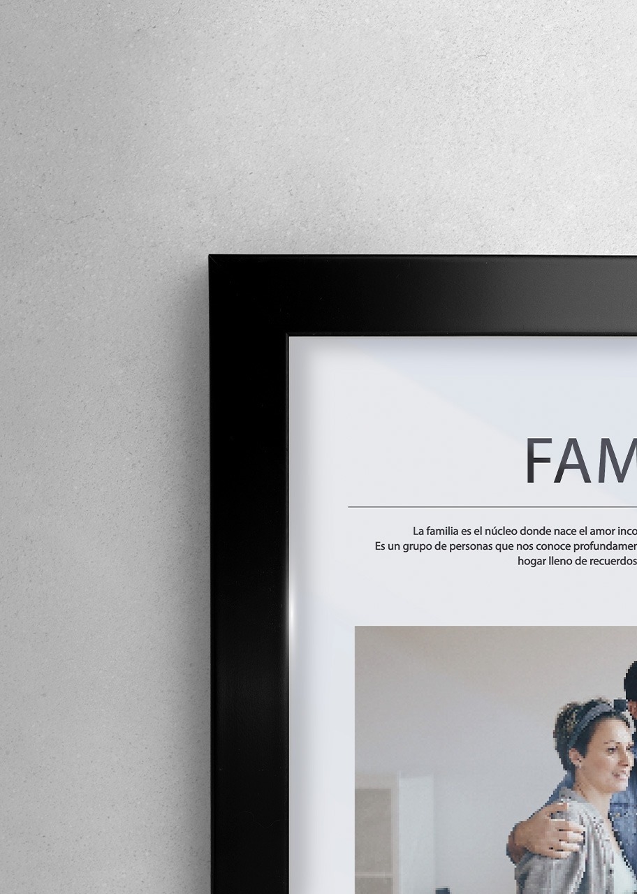 Imagen para Marco Familia Grande en Negro - 4