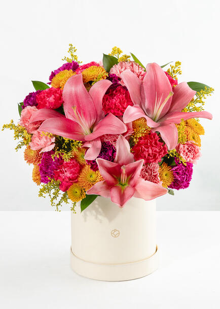 Arreglo de Lilys Rosa y Claveles