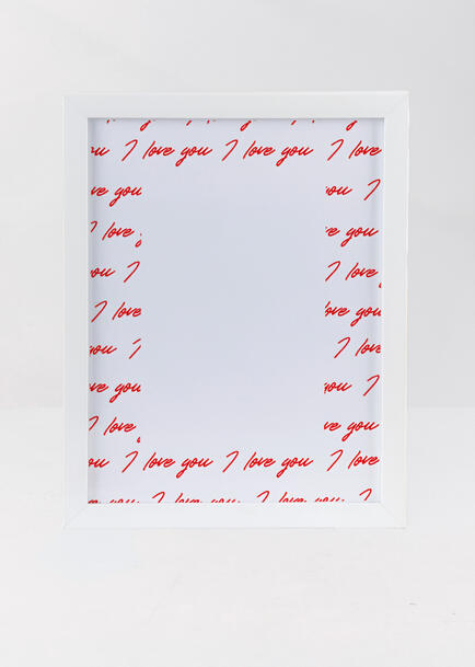 Personaliza Marco Blanco Grande "I Love You"