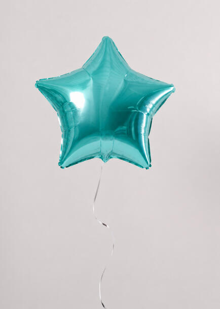Globo Met&aacute;lico Estrella Azul