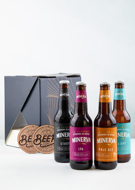 4 Pack Cerveza con Portavasos