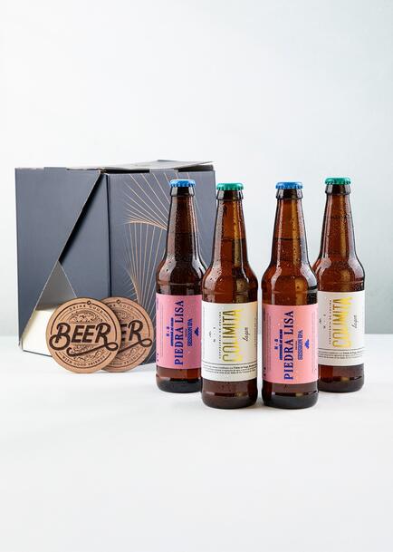 4 Pack Cerveza con Portavasos