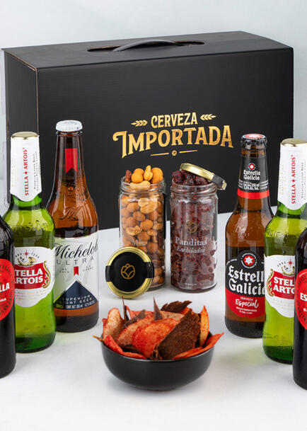 Regalo Cervezas Importadas y Botanas