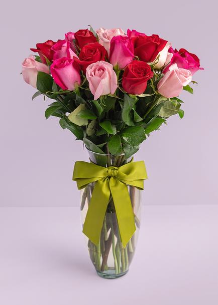 Arreglo de 24 rosas mi dulce corazón