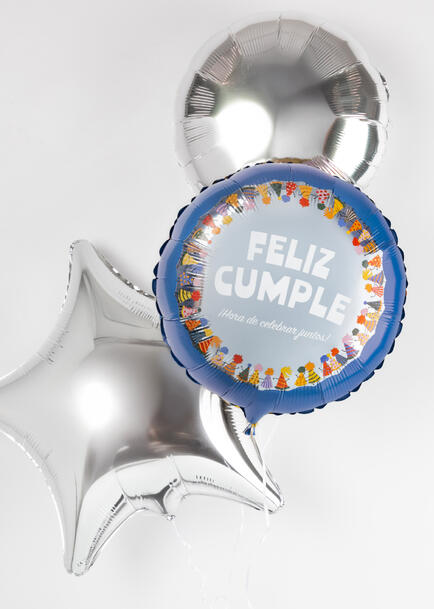 Arreglo de Globos "Feliz Cumple!"