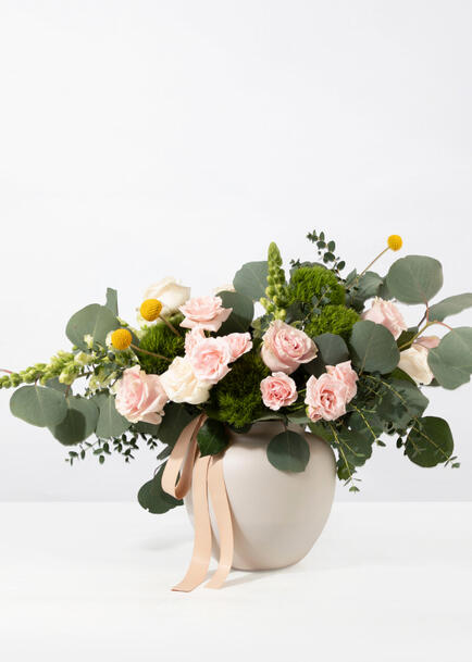 Arreglo de Rosas con Mini Rosa Rosa