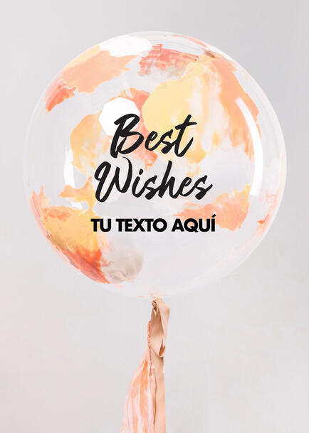 Burbuja Acuarela Best Wishes