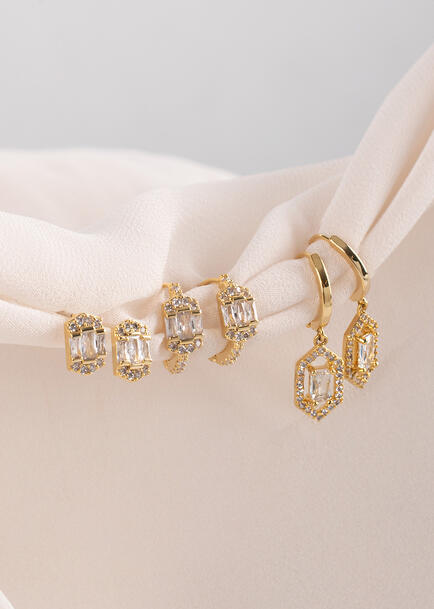 Chispas de Cristal Set de Aretes Malandra