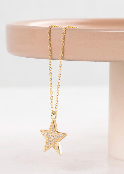 Collar de Estrella Rosa Gitana