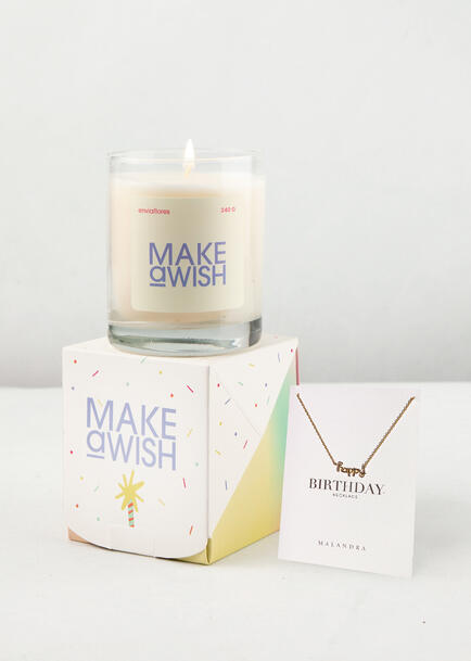 Cumpleaños con Vela y Collar