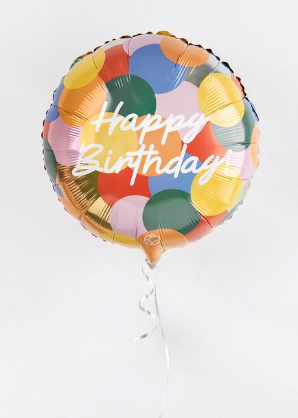 Globo Happy Birthday Colores