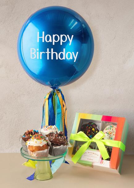 Globo Azul y Muffins La Divinata