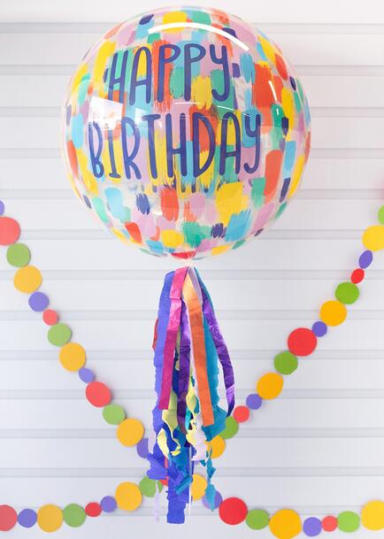 Globo Burbuja "Happy Birthday"
