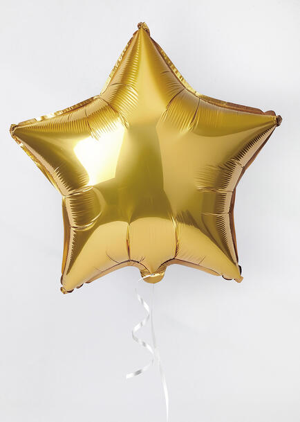 Globo Met&aacute;lico Estrella Dorada