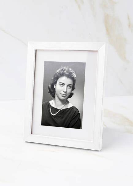 Foto Personalizada Condolencias en Marco Blanco