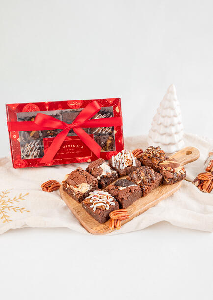 Mini Brownies Navideños La Divinata