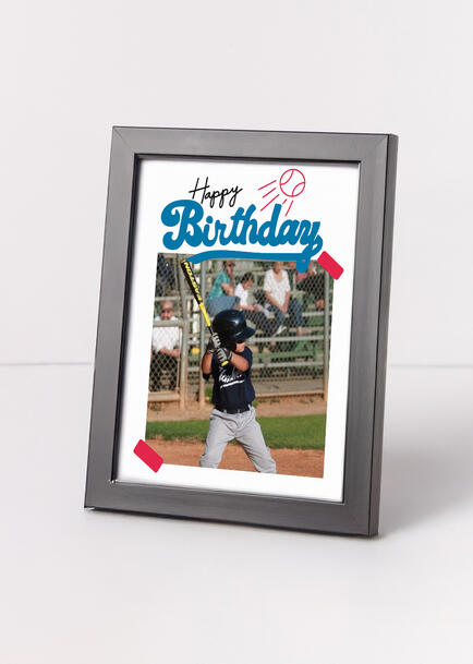 Personaliza Marco Chico Negro "Baseball Birthday"
