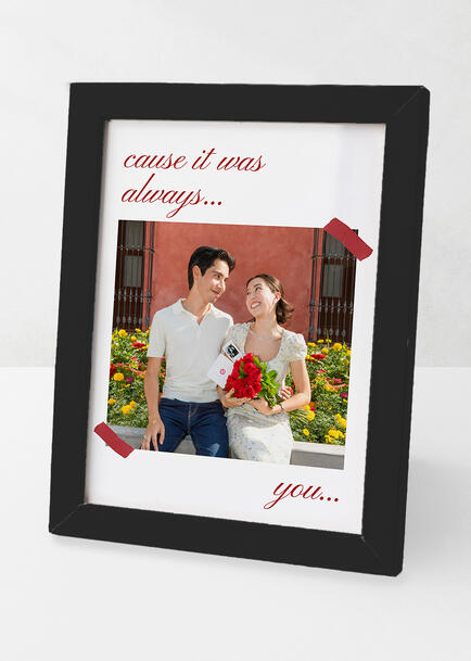 Personaliza Marco Chico Negro "Cause It Was Always You"