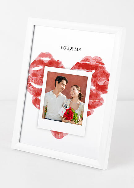 Personaliza Marco Grande Blanco "You And Me"