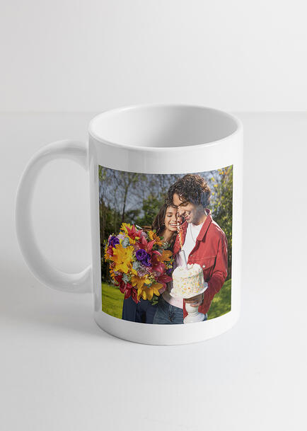 Personaliza Taza Blanca con Fotografía 15 oz