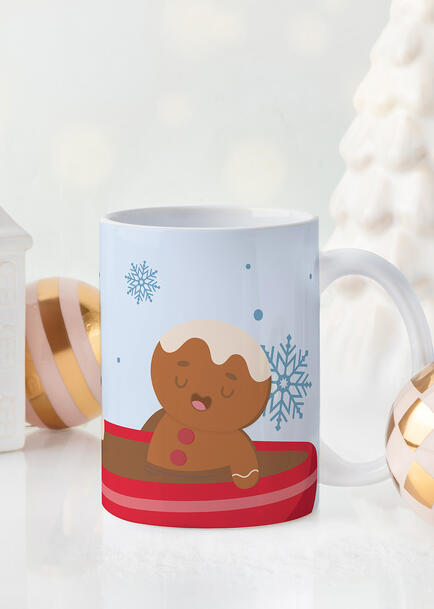 Personaliza Taza Diseño "Gingerbread Hot Cocoa" 15oz