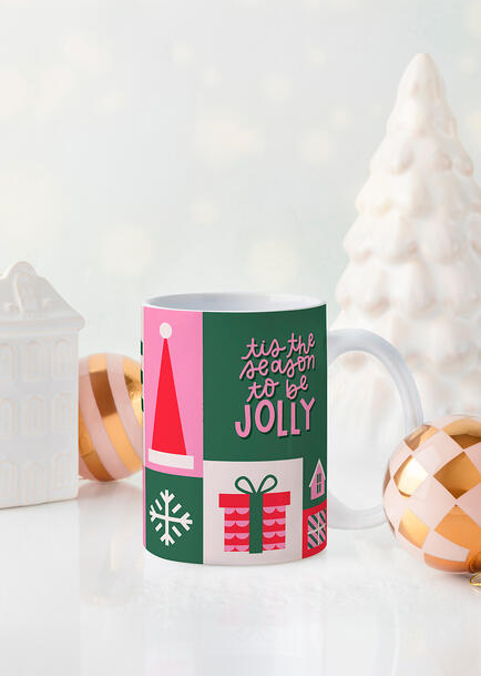 Personaliza Taza Diseño "Navidad Retro"