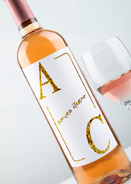 Personaliza Vino Beringer con etiqueta "Amore Eterno"