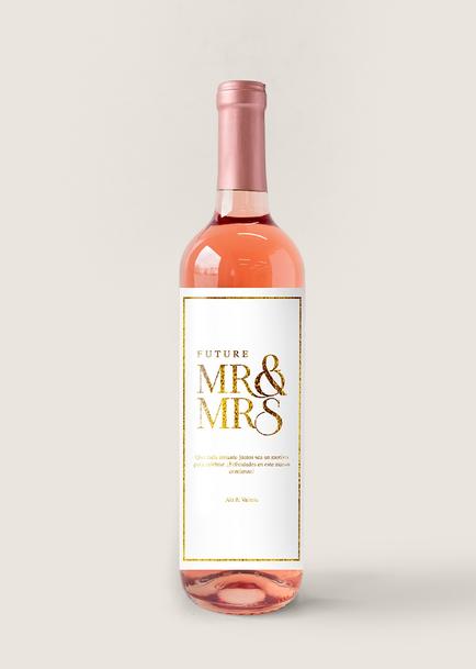 Personaliza Vino Beringer con etiqueta "Mr&Mrs"