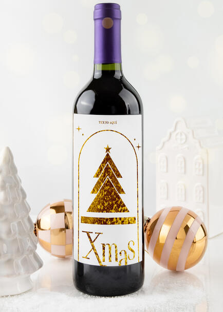 Personaliza Vino concha y toro con etiqueta "Xmas"