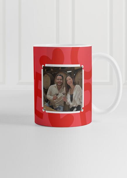 Personaliza taza con foto dise&ntilde;o "Te quiero" 15oz