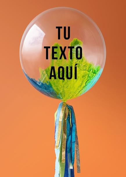 Personaliza tu Globo Burbuja Aqua