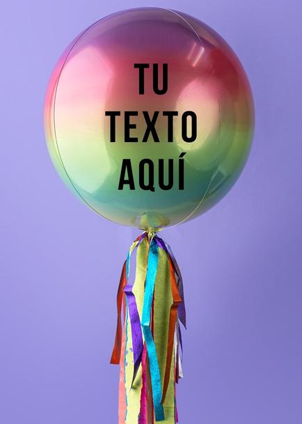 Personaliza tu Globo Esfera Arcoiris