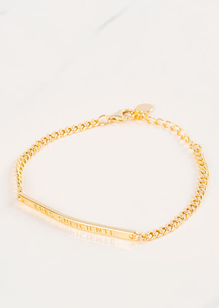 Pulsera "Eres Suficiente" Rosa Gitana