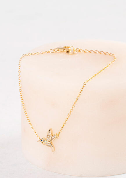 Pulsera  "Siempre contigo" Colibri Rosagitana