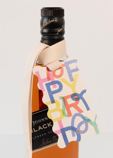 Whisky con Distintivo Happy Birthday