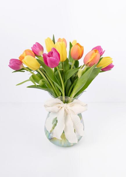 Arreglo de Tulipanes Coloridos