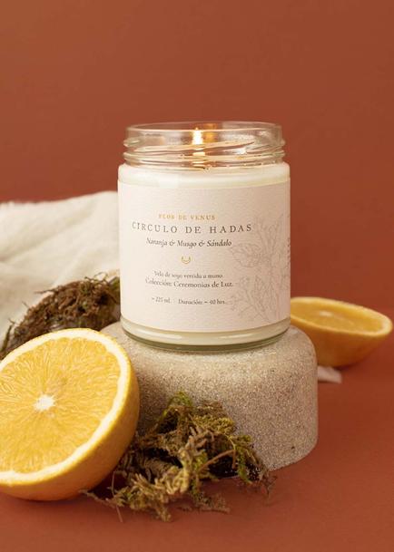 Vela C&iacute;rculo de Hadas Flor de Venus 225 ml