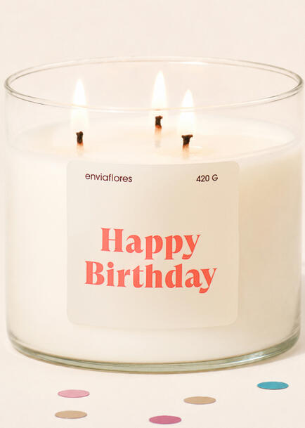 Vela Happy Birthday 420 gr