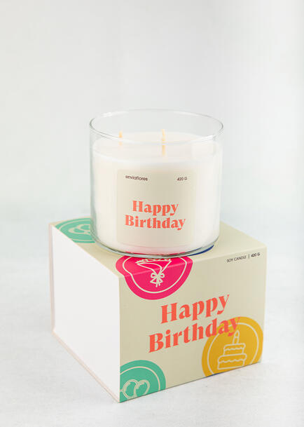 Vela Happy Birthday 420 ml