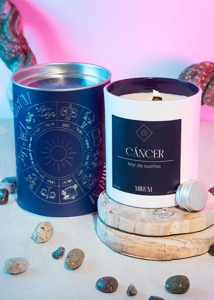 Vela Mirum con Anillo Signo Cancer 400 ml