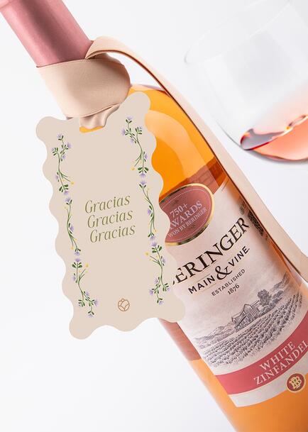 Vino con Distintivo Gracias