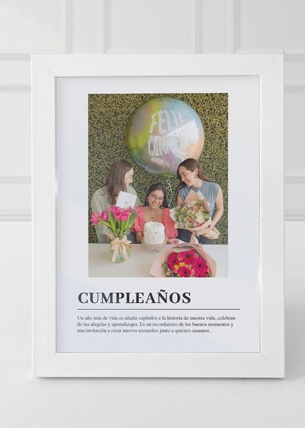 Marco Cumpleaños Chico en Blanco