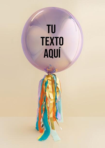 Personaliza Globo Esfera Lila