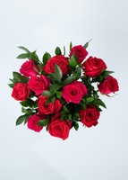 Imagen preview para Arreglo de 12 Rosas Rojas y Fucsia - 3